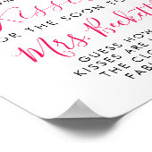 バレンタインデーブライダルシャワーどれだけのキスゲーム ポスター (角)