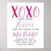 バレンタインデーブライダルシャワーどれだけのキスゲーム ポスター (正面)