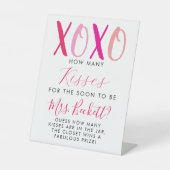 バレンタインデーブライダルシャワーどれだけのキスゲーム 台座サイン (正面)