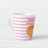 バレンタインデープンオレンジお友達でよかった カフェラテマグ (左アングル)