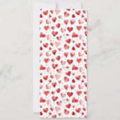 バレンタインデーベビーシャワープログラム 招待状 (裏面)