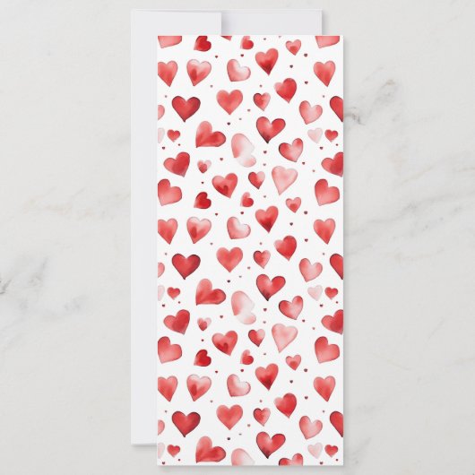 バレンタインデーベビーシャワーメニュー 招待状 (裏面)