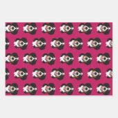 バレンタインデーベルンマウンテンドッグ   ラッピングペーパーシート (正面2)