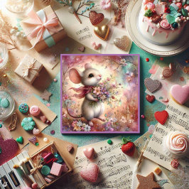 バレンタインデーマウスラブ聖なる書物、 経典クリスチャン シーズンカード