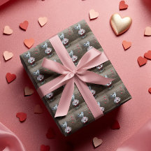 バレンタインデーマウス赤いハート素朴ウッド