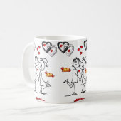 バレンタインデーマグカップ コーヒーマグカップ (正面左)