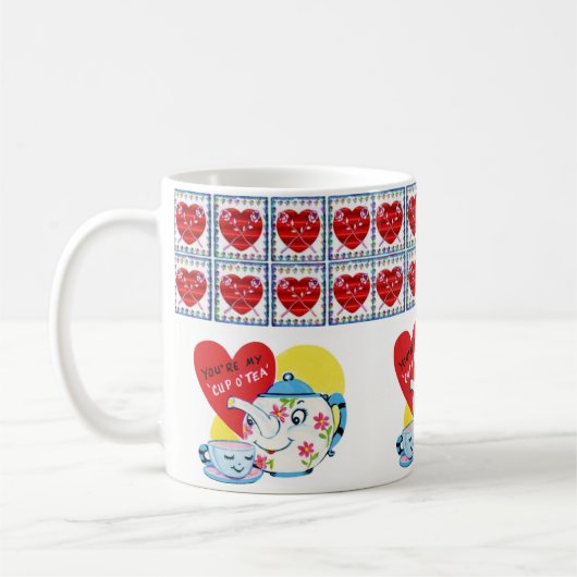 バレンタインデーマグカップ コーヒーマグカップ (左)