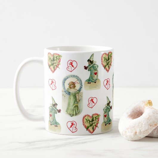 バレンタインデーマグカップ コーヒーマグカップ (ドーナツ)