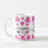 バレンタインデーマグカップ コーヒーマグカップ (左)