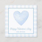 バレンタインデーメッセージカード スクエア名刺 (正面)