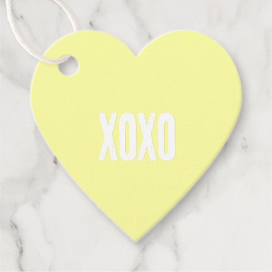 バレンタインデーメッセージカード フェイバータグ (正面)