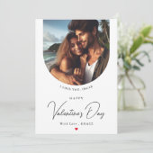 バレンタインデーモダンの夫のための写真カード シーズンカード (スタンド正面)