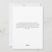 バレンタインデーモダンの夫のための写真カード シーズンカード (裏面)