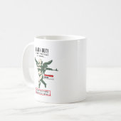 バレンタインデーモダンはスナイパーをキューピッド コーヒーマグカップ (正面左)