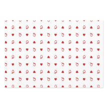 バレンタインデーモダンクイーンハートカード