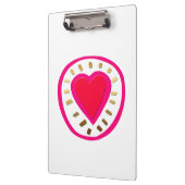 バレンタインデーモダンハート1wクリップボード クリップボード (左)