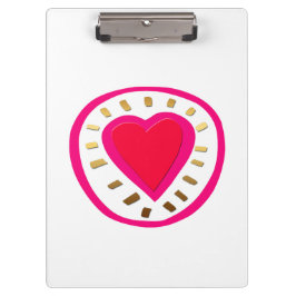バレンタインデーモダンハート1wクリップボード クリップボード