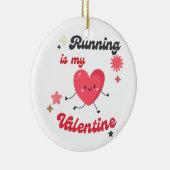 バレンタインデーユニークの記念として、ランナーへの贈り物 セラミックオーナメント (右)