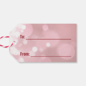 バレンタインデーラブ赤いハート ギフトタグ (裏面横)