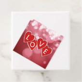 バレンタインデーラブ赤いハート フェイバータグ (インサイチュ)