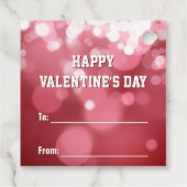 バレンタインデーラブ赤いハート フェイバータグ (裏面)