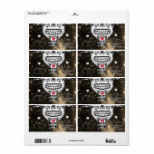 バレンタインデーラベルスカル ラベル (フルシート)