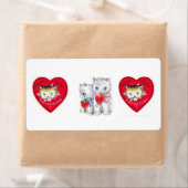 バレンタインデーラベルズヴィンテージ子猫 ラベル (インサイチュ)