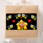 バレンタインデーラベル（昆虫）マルハナバチ ラベル (インサイチュ)