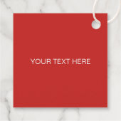 バレンタインデーラベル、赤とピンクのハート縁ど フェイバータグ (裏面)