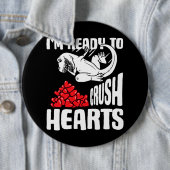 バレンタインデーレスリング恐竜Im Ready To Crus 缶バッジ (インサイチュ)