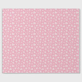 バレンタインデーレタリングとハートパターン ラッピングペーパー (フラット)