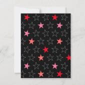 バレンタインデーロックレッドギターキッズバレンタインデー ノートカード (裏面)