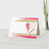 バレンタインデーロマンチックな挨拶 シーズンカード (裏面)