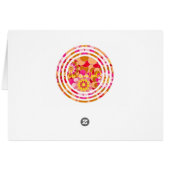 バレンタインデーヴィンテージの花モダン付きゼブラ (裏面横)