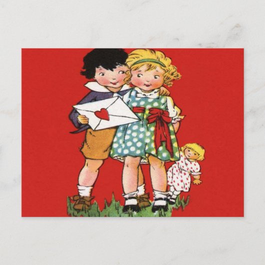 バレンタインデーヴィンテージはがき シーズンポストカード (正面)