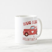 バレンタインデーヴィンテージトラック コーヒーマグカップ (正面右)