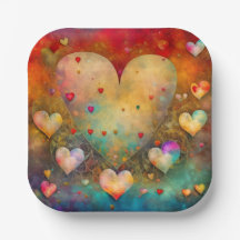 バレンタインデーヴィンテージハート パーソナライズされた