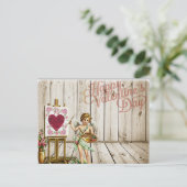 バレンタインデーヴィンテージフラワーズケルブ シーズンポストカード (スタンド正面)