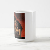 バレンタインデーヴィンテージレトロカップル漫画 コーヒーマグカップ (中央)