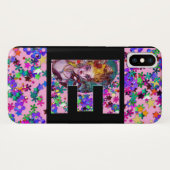 バレンタインデーヴェネチアンマスカレードモノグラムEレター Case-Mate iPhoneケース (裏面(横))