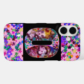 バレンタインデーヴェネチアンマスカレードモノグラムO文字 Case-Mate iPhoneケース (裏面 (横))