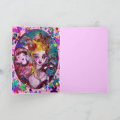 バレンタインデーヴェネチアンマスカレードモノグラムV文字 シーズンカード (内部)