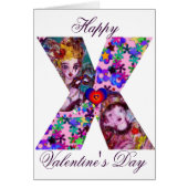 バレンタインデーヴェネチアンマスカレードモノグラムX文字 (正面)