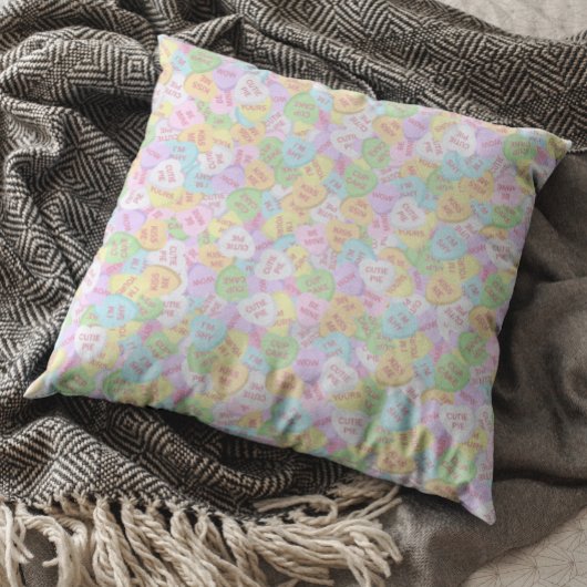 バレンタインデー会話キャンディハートパターン クッション