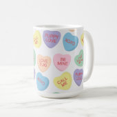 バレンタインデー会話キャンディハートマグ コーヒーマグカップ (正面右)