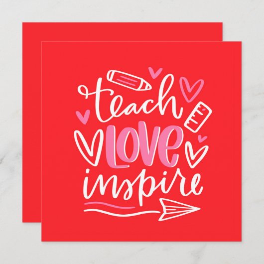 バレンタインデー先生引用文 (正面/裏面)