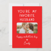 バレンタインデー写真あなたは夫お気に入りの夫 シーズンカード (正面)