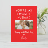 バレンタインデー写真あなたは夫お気に入りの夫 シーズンカード (スタンド正面)