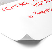 バレンタインデー写真あなたは夫お気に入りの夫 ポスター (角)