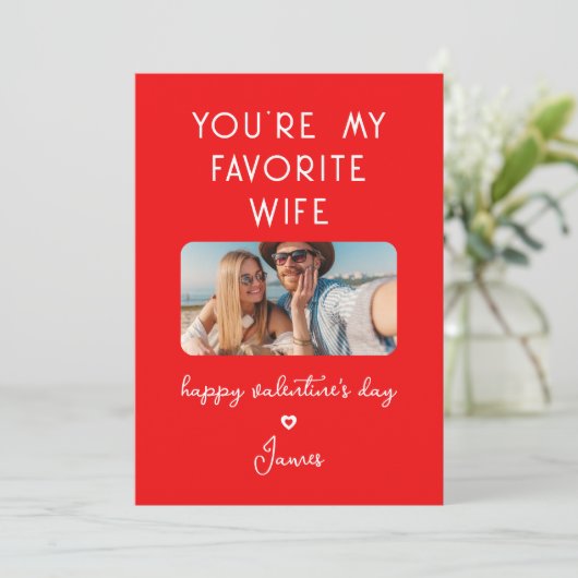バレンタインデー写真あなたは私の妻お気に入りの シーズンカード (スタンド正面)